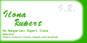 ilona rupert business card